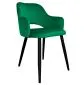 Krzesło NAPO VELVET zielone z czterema nogami | MIRAT.