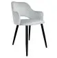 Krzesło NAPO VELVET jasno szare nowoczesne | MIRAT.