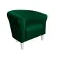 Fotel DRAWA 1 BL VELVET zielony wypoczynkowy | MIRAT. w stylu GLAMOUR kolekcja