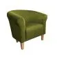 Fotel DRAWA 1 BL VELVET oliwkowy tapicerowany aksamitem | MIRAT. w stylu GLAMOUR kolekcja