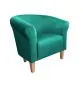 Fotel DRAWA 1 BL VELVET morski nowoczesny wypoczynkowy | MIRAT. w stylu GLAMOUR kolekcja