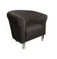 Fotel DRAWA 1 BL VELVET brązowy wypoczynkowy | MIRAT. w stylu GLAMOUR kolekcja
