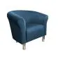 Fotel DRAWA 1 BL VELVET ciemno niebieski wypoczynkowy do salonu | MIRAT. w stylu GLAMOUR kolekcja