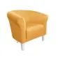 Fotel DRAWA 1 BL VELVET musztardowy/curry do salonu | MIRAT. w stylu GLAMOUR kolekcja