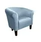 Fotel DRAWA 1 BL VELVET szary wypoczynkowy | MIRAT. w stylu GLAMOUR kolekcja