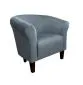 Fotel DRAWA 1 BL VELVET ciemno szary do salonu | MIRAT. w stylu GLAMOUR kolekcja
