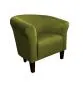 Fotel DRAWA 1 BL VELVET oliwkowy tapicerowany aksamitem | MIRAT. w stylu GLAMOUR kolekcja