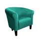 Fotel DRAWA 1 BL VELVET morski nowoczesny wypoczynkowy | MIRAT. w stylu GLAMOUR kolekcja