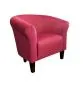 Fotel DRAWA 1 BL VELVET czerwony tapicerowany wypoczynkowy | MIRAT. w stylu GLAMOUR kolekcja
