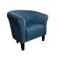 Fotel DRAWA 1 BL VELVET ciemno niebieski wypoczynkowy do salonu | MIRAT. w stylu GLAMOUR kolekcja
