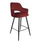 Hoker NAPO VELVET bordowy z kubełkowym oparciem | MIRAT. w stylu  kolekcja