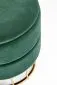 Pufa MINTY VELVET ciemno zielona na złotej podstawie | MIRAT. styl GLAMOUR