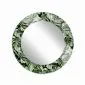 Lustro okrągłe MORENA MONLEAF 100cm zielone na szkle I sklep meblowy MIRAT.