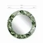 Lustro okrągłe MORENA MONLEAF 70cm zielone I sklep meblowy MIRAT.