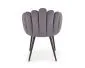 Krzesło K410 szare tapicerowane w stylu glamour | MIRAT. w stylu GLAMOUR kolekcja