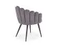 Krzesło K410 szare tapicerowane w stylu glamour | MIRAT. w stylu GLAMOUR kolekcja