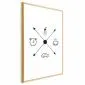 Plakat Harmonogram dnia 40x60 cm z ramą złotą z marginesem | MIRAT.