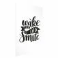 Plakat Wake up and smile 40x60 cm bez ramy z marginesem | MIRAT.