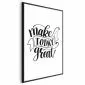 Plakat Make today great 29,7x42 cm z ramą czarną z marginesem | MIRAT.