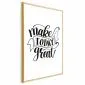 Plakat Make today great 21x30 cm z ramą złotą z marginesem | MIRAT.