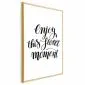 Plakat Enjoy 21x30 cm z ramą złotą bez marginesu | MIRAT.