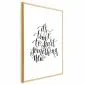 Plakat Something new 60x90 cm z ramą złotą z marginesem | MIRAT.