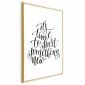 Plakat Something new 40x60 cm z ramą złotą bez marginesu | MIRAT.