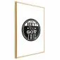 Plakat You got this 29,7x42 cm z ramą złotą z marginesem | MIRAT.