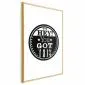 Plakat You got this 40x60 cm z ramą złotą bez marginesu | MIRAT.
