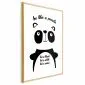 Plakat Panda 40x60 cm z ramą złotą z marginesem | MIRAT.