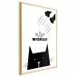 Plakat Król świata 21x30 cm z ramą złotą bez marginesu | MIRAT.