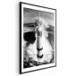 Plakat Kosmiczna prędkość 40x60 cm z ramą czarną z marginesem | MIRAT.