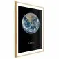 Plakat Ziemia 29,7x42 cm z ramą złotą z marginesem | MIRAT.
