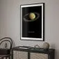 Plakat Saturn 29,7x42 cm z ramą czarną z marginesem | MIRAT.