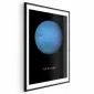 Plakat Neptun 29,7x42 cm z ramą czarną z marginesem | MIRAT.