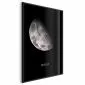 Plakat Księżyc 40x60 cm z ramą czarną bez marginesu | MIRAT.