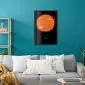 Plakat Słońce 29,7x42 cm z ramą czarną bez marginesu | MIRAT.