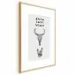 Plakat Zwierzęca czaszka 21x30 cm z ramą złotą z marginesem | MIRAT.