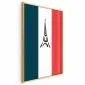 Plakat Symbole Francji 60x90 cm z ramą złotą bez marginesu | MIRAT.