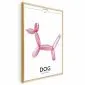 Plakat Holo-Dog 40x60 cm z ramą złotą bez marginesu | MIRAT.
