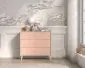 Komoda dziecięca MEVEL 06 różowa I sklep meblowy MIRAT. styl PASTELE kolekcja MEVEL