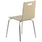 Krzesło ze sklejki laminowanej WERDI A naturalne/stal nierdzewna kuchenne I sklep meblowy MIRAT.