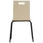 Krzesło ze sklejki laminowanej WERDI A naturalne/czarne na metalowych nogach I sklep meblowy MIRAT.