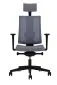 Fotel biurowy NAVIGO szary ergonomiczny z zagłówkiem I sklep meblowy MIRAT.