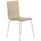 Krzesło ze sklejki laminowanej WERDI B naturalne/białe na metalowych nogach I sklep meblowy MIRAT.