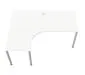 Biurko narożne EASY SPACE I-LEG LS 160x140cm białe do pracy I sklep meblowy MIRAT.