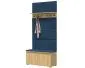 Szafka na buty z wieszakiem SINGAPUR 100 dąb craft/granatowy I sklep meblowy MIRAT. styl LOFT, SKANDYNAWSKI