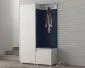 Nowoczesna garderoba do przedpokoju SINGAPUR biała/granatowa I sklep meblowy MIRAT. styl LOFT, SKANDYNAWSKI