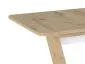 Stół rozkładany NIGEL dąb artisan/biały mat designerski | MIRAT.