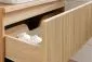 Szeroka szafka pod umywalkę NORDIC CREMONA 2S 80cm dąb cremona z umywalką nablatową TRUST 2 I sklep meblowy MIRAT. styl RYFLOWANY, SKANDYNAWSKI kolekcja CD-NORDIC